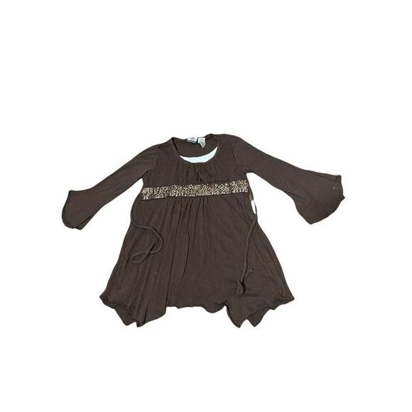 Route 66 Brown Top Sequins Girls Sz 10/12 - Picture 1 of 5